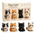3D beaded cat DIY kit cute handmade cat figurines set toy crafting creative gift 4pcs - Cat Style C