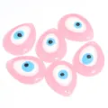 Roze hars druppel boze oog hanger bedels voor DIY sieraden maken kettingen armbaden - 25 mm x 30 mm / Roze Peer