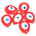 Rode Hars Boze Oog Druppel Hanger DIY Handgemaakte Ketting Armband Sieraden Accessoires - Rode waterdruppel