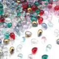 Cuentas de vidrio en forma de gota coloridas para joyería DIY, abalorios de cristal. - Colores Mezclados al Azar