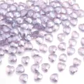 Faceted purple crystal heart loose beads for DIY handmade necklaces and bracelets. - Smoke Purple