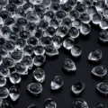 Cuentas de vidrio transparente en gota para joyería DIY collares aretes accesorios. - Transparente