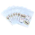 Cute cartoon rabbit ziplock bags clear resealable bags for jewelry hair accessories 20pcs - 20 Pieces/Pack / Light Blue