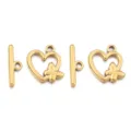 Roestvrij staal OT sluiting DIY sieraden connector hart vlinder ketting onderdelen - Hart Vlinder Knebelversluiting