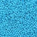 Perles rondes solides en acrylique 3 4 5mm perles de rocaille pour loisirs créatifs - Paquet de 2000 Pièces (Environ 3mm) / Bleu lac