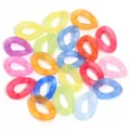 Colorful acrylic open jump rings jelly color diy chain links for bag glasses strap jewelry making - High Glossy Jelly Style / 30mm (1 Piece)