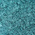 Perline tubolari di vetro turchese da 6 mm perline sciolte per collane bracciali fai da te - Verde Pavone