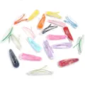 5cm bonbonfarbene transparente Gelee Haarspangen Set für Kinder und Erwachsene Detailansicht - 1.8x5cm / Mehrfarbig