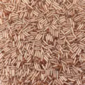 Detailed shot of 6mm rose gold glass bugle beads, perfect for DIY jewelry making and bracelets. - Champagne