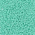 Close-up detail of 4x5mm turquoise glass seed beads texture, loose drop beads for DIY jewelry making. - 20g/Pack / Green