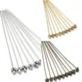 Épingle tête de fleur en alliage couleur métal galvanisé accessoire de fabrication de bijoux DIY. - Style 2 / Lot de 10 / Bronze Antique