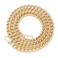 Gouden metalen ketting met karabijnhaken, DIY tas accessoire en telefoonketting decoratie. - Gladde 3.0 gedraaide ketting in KC goud