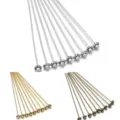 Épingles à tête de fleur en alliage bijoux bricolage accessoires artisanat en métal - Style 4 / Lot de 10 / Bronze Antique