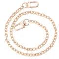 Gouden metalen tassenketting DIY portemonnee riem O link vervanging met karabijnhaak - 20cm / Rolo ketting in lichtgoud