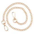 Gouden metalen tassenketting DIY tas vervangingsriem met draaibare karabijnsluitingen voor handtassen. - 20cm / 1.6 gedraaide ketting in lichtgoud