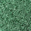 Perline di Vetro Tubolari Verdi 6mm Bugles per Bracciali Collane Creazione di Gioielli - Verde