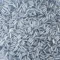 Perline di vetro bugle da 6mm per gioielli fai da te, perline tubolari sfuse azzurre chiare. - Grigio chiaro