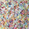 Perline di tubi di vetro colorate per gioielli fai da te, perline tubolari 6mm bracciali. - Colori misti dipinti
