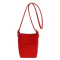 Red woven leather phone crossbody bag, stylish mini shoulder bag for women daily wear. - One Size / Red