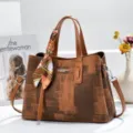 Elegante Damen Handtasche Klassisch Alltag Shopper Tasche Luxus Schultertasche Trend - L29 B12 H21 CM / Erdgelb