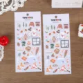 Winter ästhetische Planer Aufkleber DIY Journaling Scrapbooking dekorative Sticker - Winterlandschaft (1 Packung)