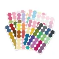 Colorful honeycomb index stickers set, ideal for student textbook page marking and notes organizing. - Honeycomb Index Sticker (8 Sheets)