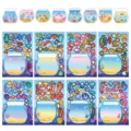 8 sheets DIY fishbowl puzzle stickers children educational creative cartoon decor sticker set - Fish Tank DIY Sticker / 8 Pieces/Pack