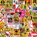 Set di adesivi impermeabili con segnali di avvertimento, decalcomanie divertenti per pc. - Segnali di Avvertimento / Confezione da 203 fogli