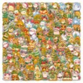 Weihnachten Aufkleber Set, heissgepraegte Party Deko Sticker fuer Geschenke und Feiern. - Weihnachts Thema / 204 Stück/Packung
