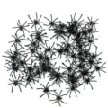 Mini plastic spiders Halloween decorations spooky party prank props black creepy toys set - Small Spider 4.5x5cm / Black