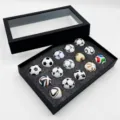 2026 World Cup miniature soccer ball collection gift box souvenir fan merchandise set. - Transparent Box 15 Balls