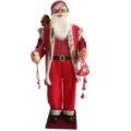 Large Christmas Santa Claus doll standing figurine holiday indoor party decoration display - Deluxe Model 005