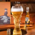 WM Pokal Bierglas 2026 Fussball Fan Souvenir Neuheit Trinkbecher Glaskrug Stiel - Fußballstil - Groß 800ML