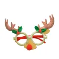 Natale renna corna occhiali festa costume vacanze decorazione novita divertenti accessori - 7 Corna di renna in maglia