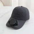 Summer outdoor solar charging fan cap, breathable casual sun protection baseball hat. - Solar Power and Rechargeable Model 600MA / Dark Gray