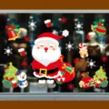 Christmas window stickers static clings holiday glass decor decals for home party shop displays. - XD-170