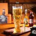 Weltpokal Trophäe Bierglas große Kapazität Glas Biermühle für Bar Party und Sport Event - Trophäenstil - Groß 850ML
