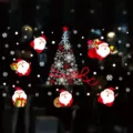 Christmas window stickers static clings holiday decals for home store glass decoration - XD-161