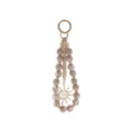 Charm de Sac en Perles Acryliques Marron Porte Clés Élégant avec Pendentif Soleil - Style Pendentif Soleil (C0772)