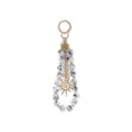 Porte-clés perles acrylique tachetées chaîne dorée pendentif soleil sac accessoire - Style Pendentif Soleil (C0774)