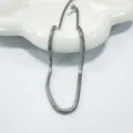 Roestvrijstalen dikke slangenketting ketting, minimalistische titaanstaal sleutelbeinketting voor dames. - 3.2mm / 40cm+5cm