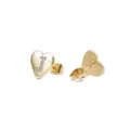 Vergulde hart strass letter J oorknopjes, elegante mode sieraden voor dames dagelijks. - Hart Letter J / Goud