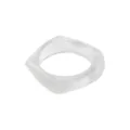 Bracelet en résine irrégulière transparente bijoux minimaliste géométrique style été mode - Style Géométrique Irrégulier Transparent Clair (B3588)