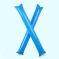 Blue inflatable cheering sticks for concerts and sports events, bulk cheering spirit clappers. - Blue