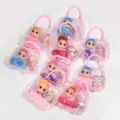 Paidika tsanta me fos paixnidi set me mini koukla kai xromatista xantres DIY gia koritsia - Mi foteino set DIY me hantres kai koukla / Ροζ