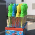 Colorful dolphin-shaped bubble wand details and display box set, outdoor toy close-up view. - Dolphin Style / 1 Piece/Pack