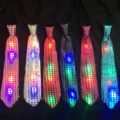 LED φωτεινή γραβάτα με πούλιες πολύχρωμη αναβοσβήνει πάρτι μπαρ γάμος φεστιβάλ παράσταση αξεσουάρ - Φωτεινή Γραβάτα