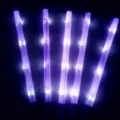 LED concert glow stick, purple light up party stick, flashing electronic light variant. - Medium Glow Stick (Purple)