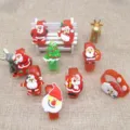 Christmas glowing silicone slap bracelet cartoon Santa tree light up wristband toy for kids. - Christmas Glowing Wristband (Mixed Styles)