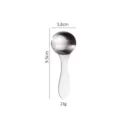 Cuillère mini à court manche en acier inoxydable pour café, dessert et enfants de table. - Cuillère à Glace Ronde